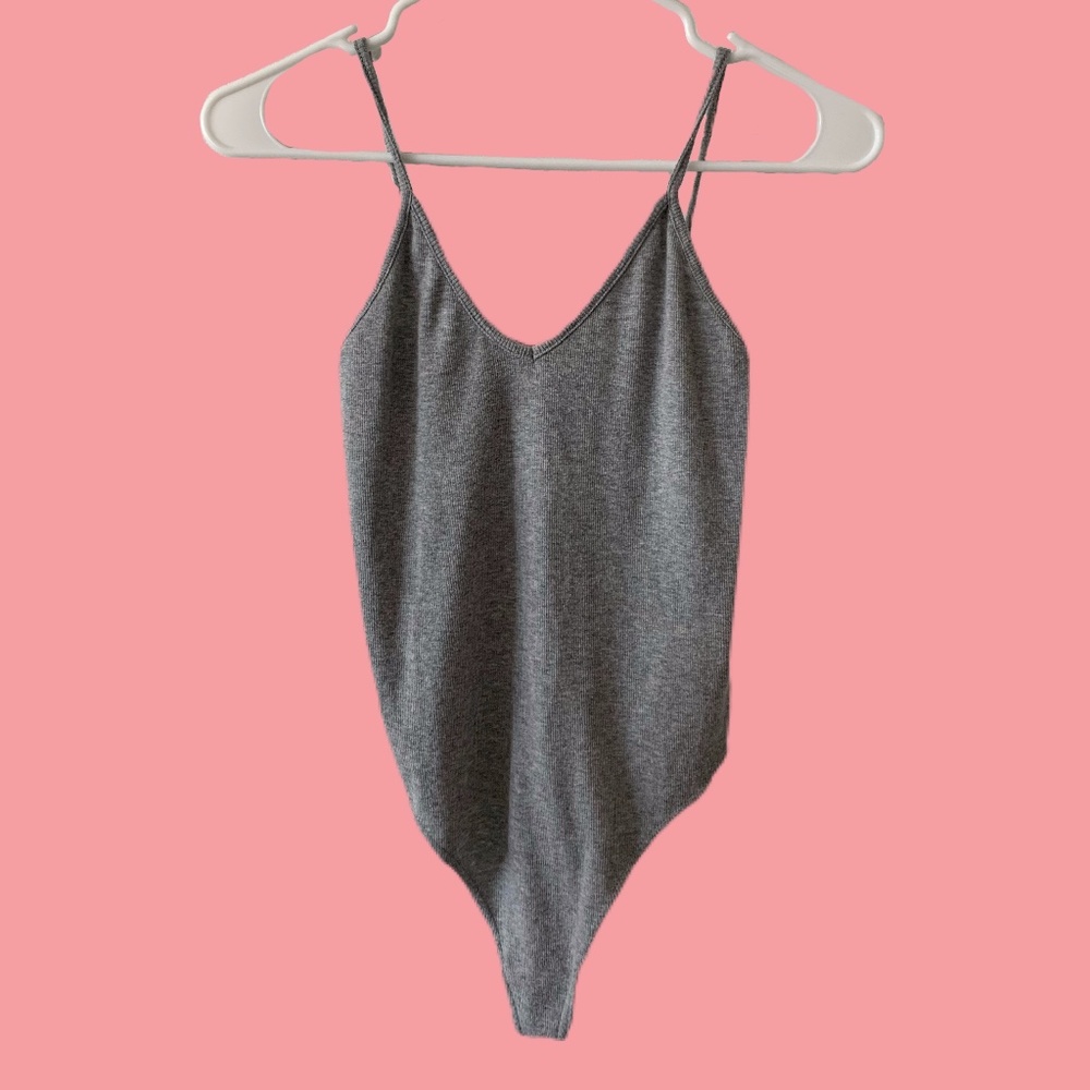 Gray bodysuit